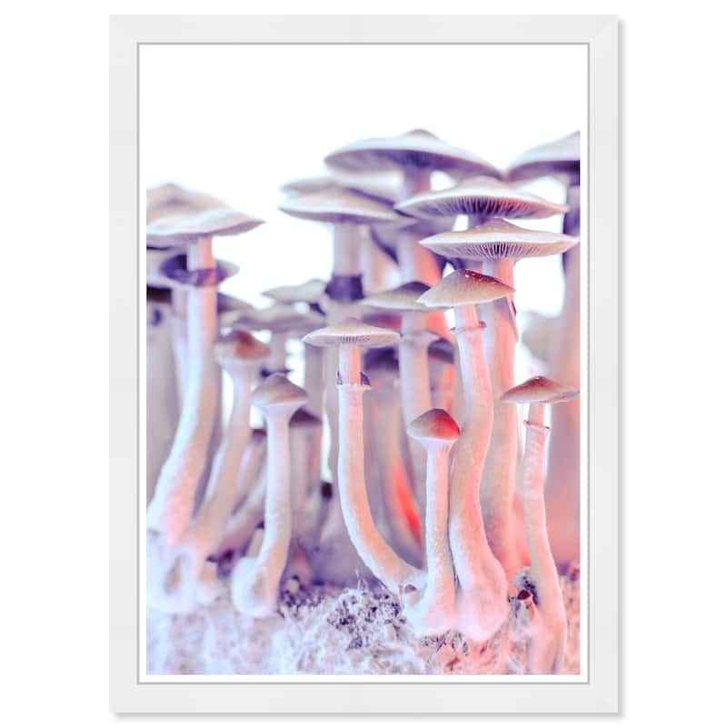 Wynwood Studio Prints Floral and Botanical Same Type Mushroom Pink and Light Pink Glam Wall Art Canvas Print