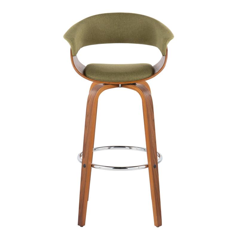 Carson Carrington Sauda 30" Fixed-Height Bar Stool with Bent Wood Legs (Set of 2)