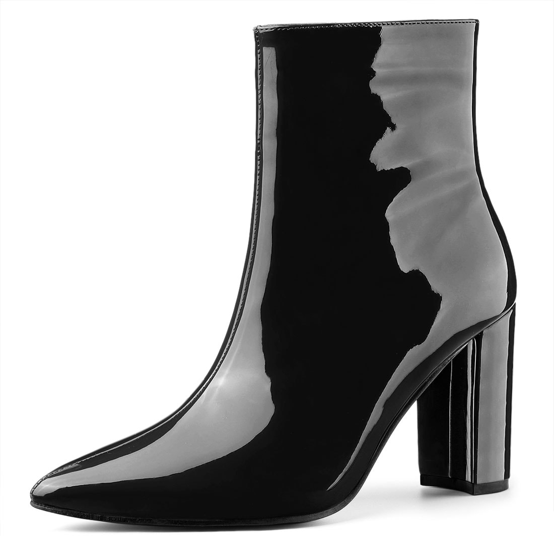 chunky black boots women