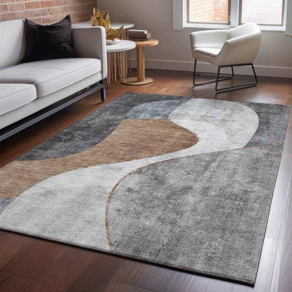 Premium Washable Super Soft Abstract Glam Mayfield Rug