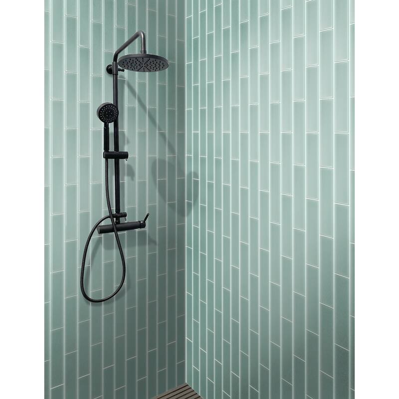 Apollo tile 3" x 12" Colorway Matte Blizzard Blue Glass Tile (5 sq ft/case) - 20 Pack