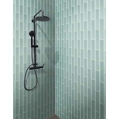 Apollo tile 3" x 12" Colorway Matte Blizzard Blue Glass Tile (5 sq ft/case) - 20 Pack