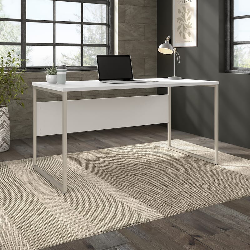 Hybrid 60W x 30D Computer Table Desk by Bush Business Furniture - White