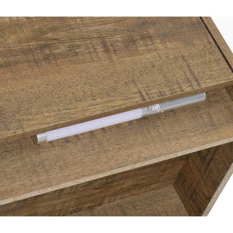 Geary 2-drawer Nightstand LED Lights and USB