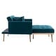preview thumbnail 64 of 64, Velvet Upholstered Tufted Living Room Sleeper Sofa Chair With Rose Golden feet