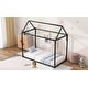 preview thumbnail 3 of 25, Twin Size House Shape Metal Platform Bed