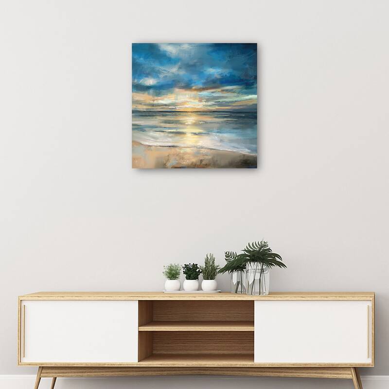 Indigo Surf By Studio Arts Canvas Art Print