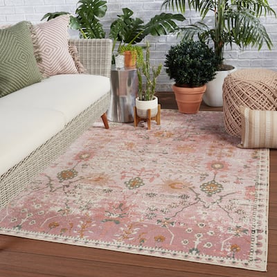 Elva Indoor/ Outdoor Oriental Area Rug