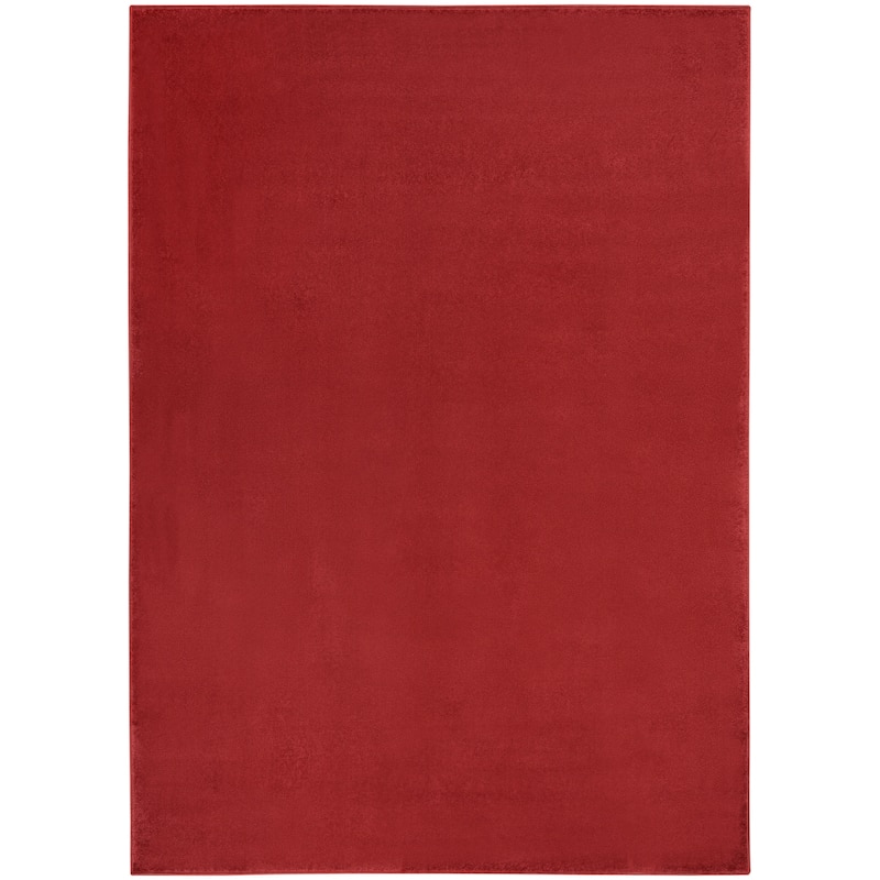Nourison Modern Solid Indoor/Outdoor Area Rug - 6' x 9' - Brick