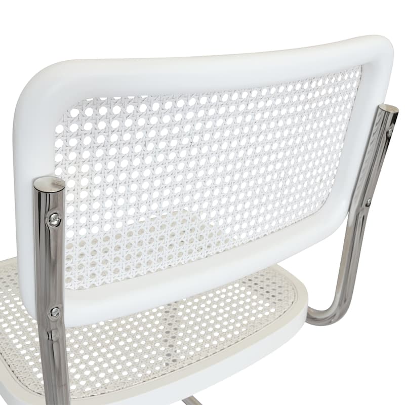 Breuer Chair Company Marcel Breuer Cesca Cane Cantilever Side Chair w/ Chrome Steel Frame (Various Wood & Cane Colors)