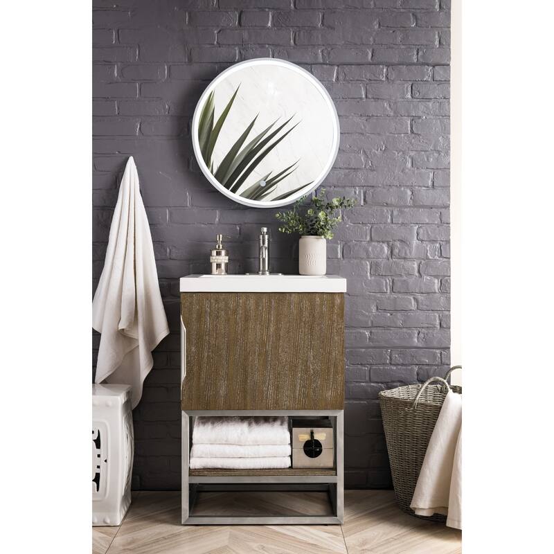 James Martin Vanities 883-V24-BN-WG Columbia 24" Free Standing Single