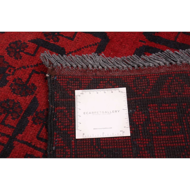 ECARPETGALLERY Hand-knotted Khal Mohammadi Red Wool Rug - 4'0 x 6'0