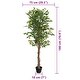 preview thumbnail 4 of 8, vidaXL Artificial Lemon Tree with 3 Trunks Green 3.5"/47.2"/70.9" PP