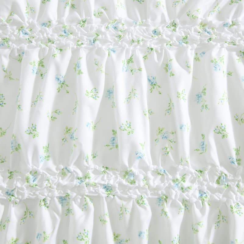Laura Ashley Rosebuddies Reversible Blue Comforter Set