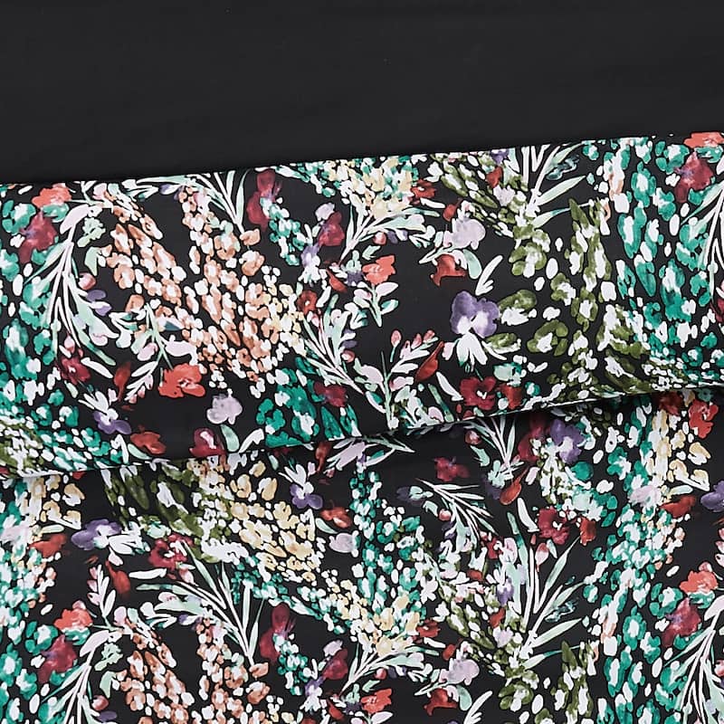 Badgley Mischka Home Cassat Floral 3 Piece Duvet Set