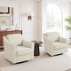 preview thumbnail 2 of 72, 2 Set Modern Swivel Accent Arm Chair for Living Room Beige-Chenille