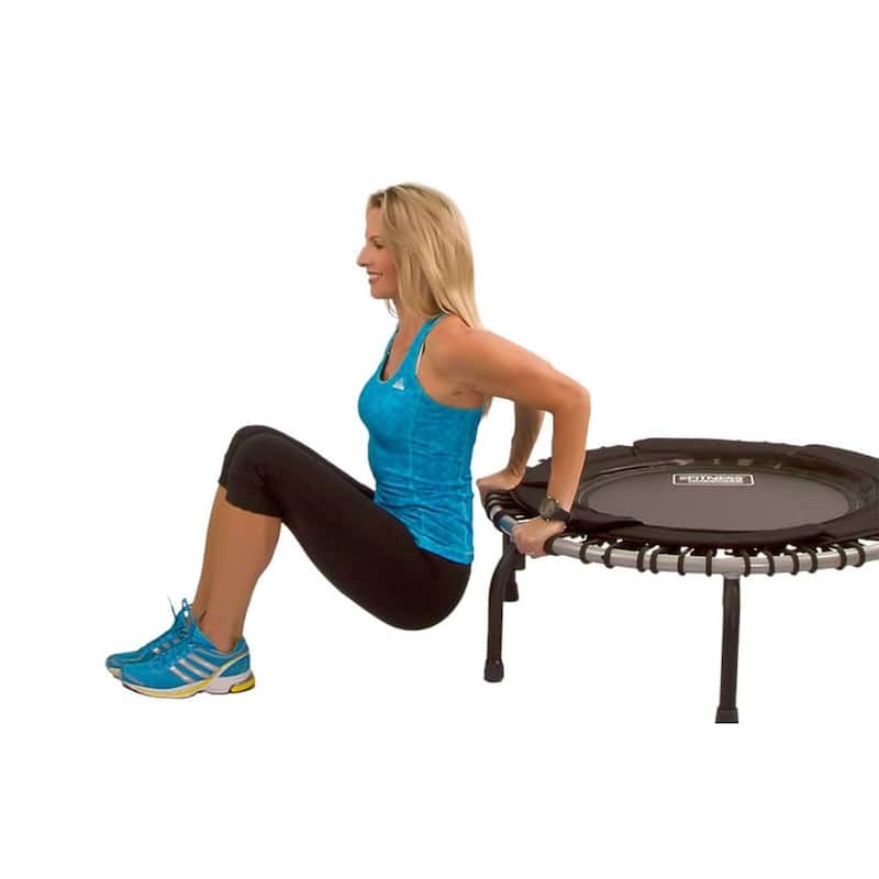 JumpSport 370 Indoor Lightweight 39-Inch Heavy Duty Fitness Trampoline, Black - 22