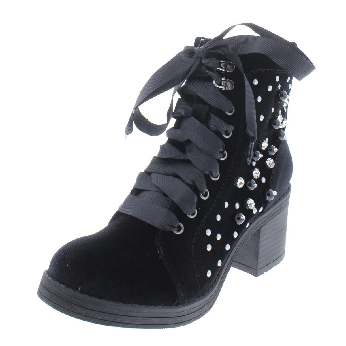 Veera velvet combat boot clearance