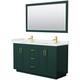 Option Green / White Quartz Top / Brushed Gold Hardware