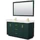 Option Green / White Quartz Top / Brushed Gold Hardware