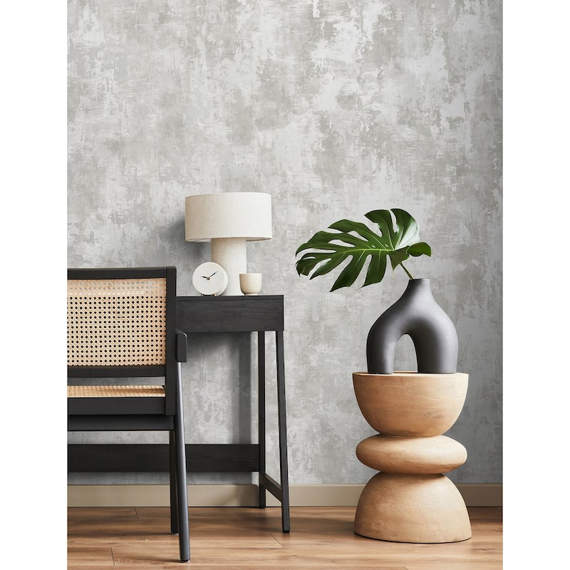 Agave Off-White Faux Grasscloth Wallpaper