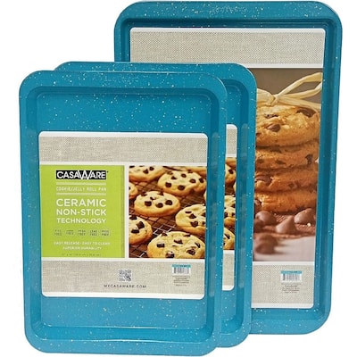 casaWare 3pc Multi-Size Cookie Sheet/Jelly Roll Pan Set