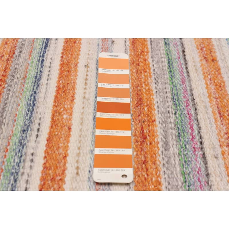 Boho Orange Kilim 5'1" x 8'2" - 5'1 x 8'2