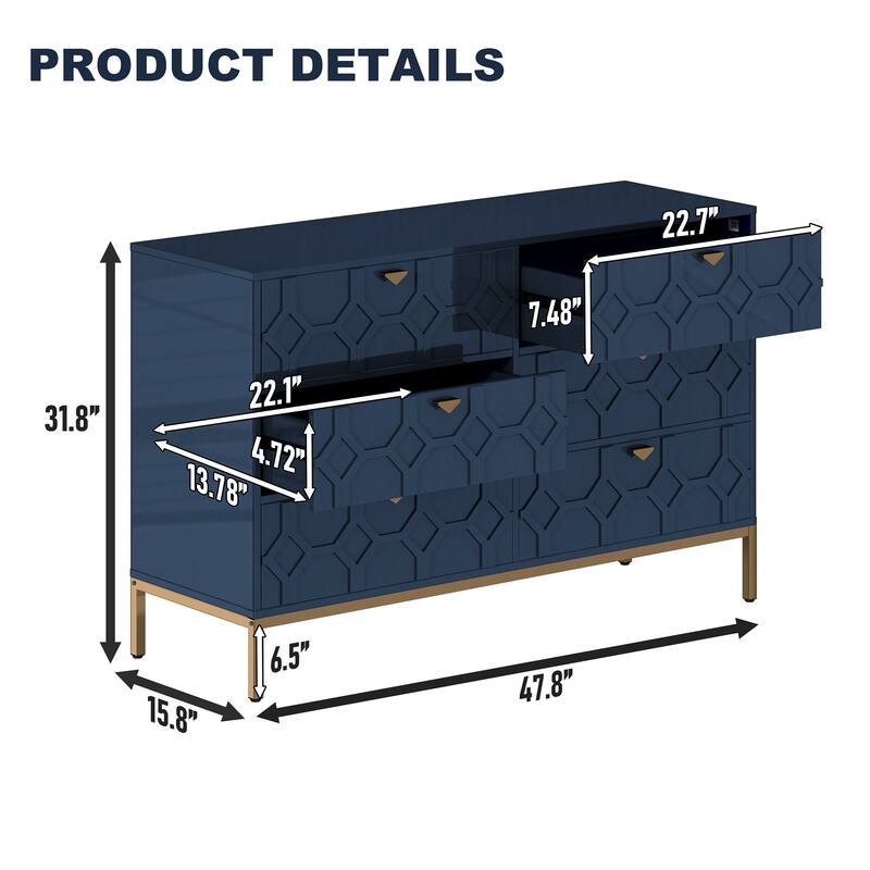6 drawers cabinet