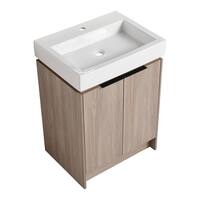 BNK 24 inch Freestanding/Floating Bathroom Vanity with Single Sink ...