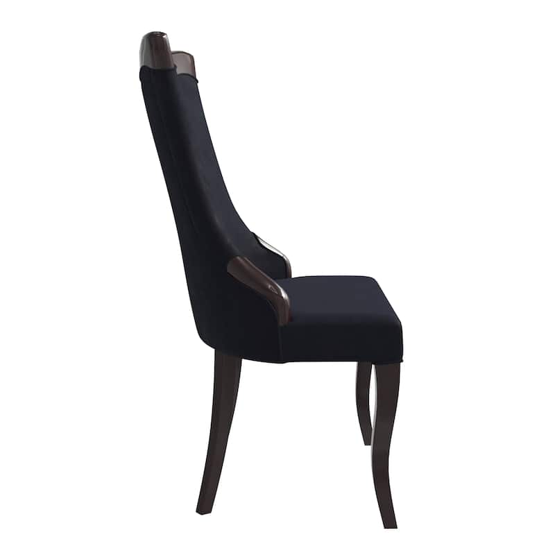 Novara Dining Chair with High-Back Design and Rubberwood Legs Set of 4