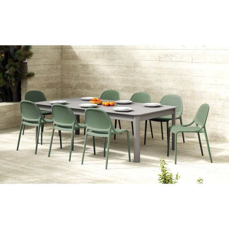 Shay Stackable Plastic Chair for Indoors or Outdoors - Set of 2