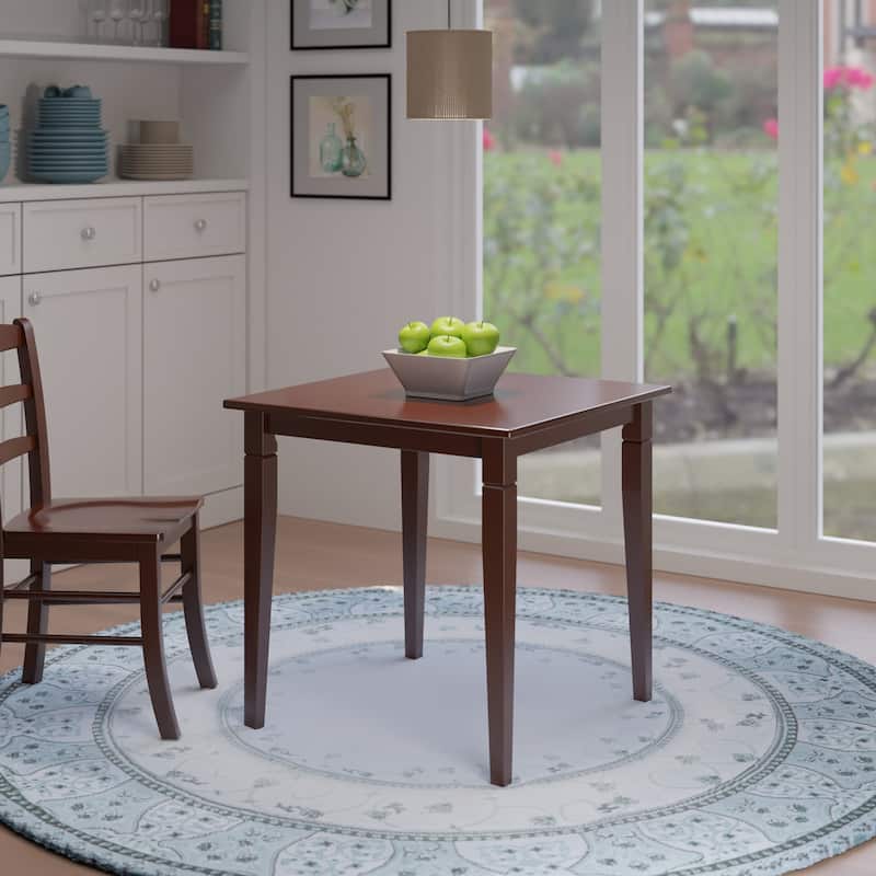 Kingsgate Dining Table, Walnut - 29.53"W x 29.53"D x 29.13"H. - Walnut