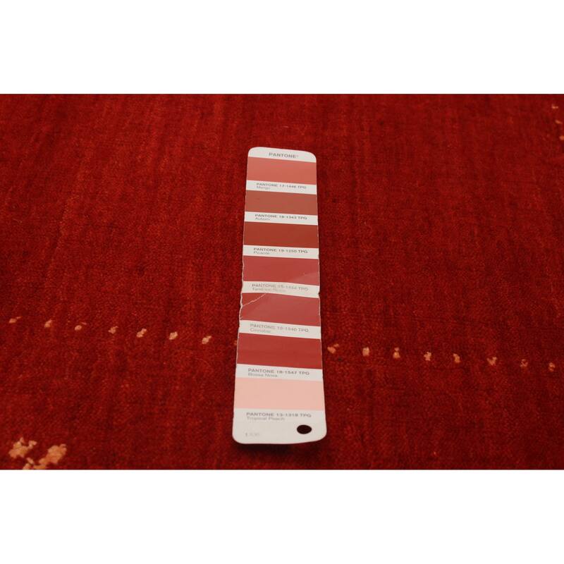 Kashkuli Gabbeh Red Rug 4'6" x 6'6" - 4'6 x 6'6