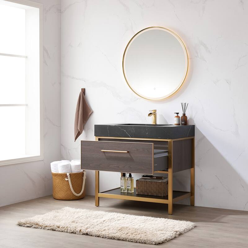 Segovia Bath Vanity with Sintered Stone Top