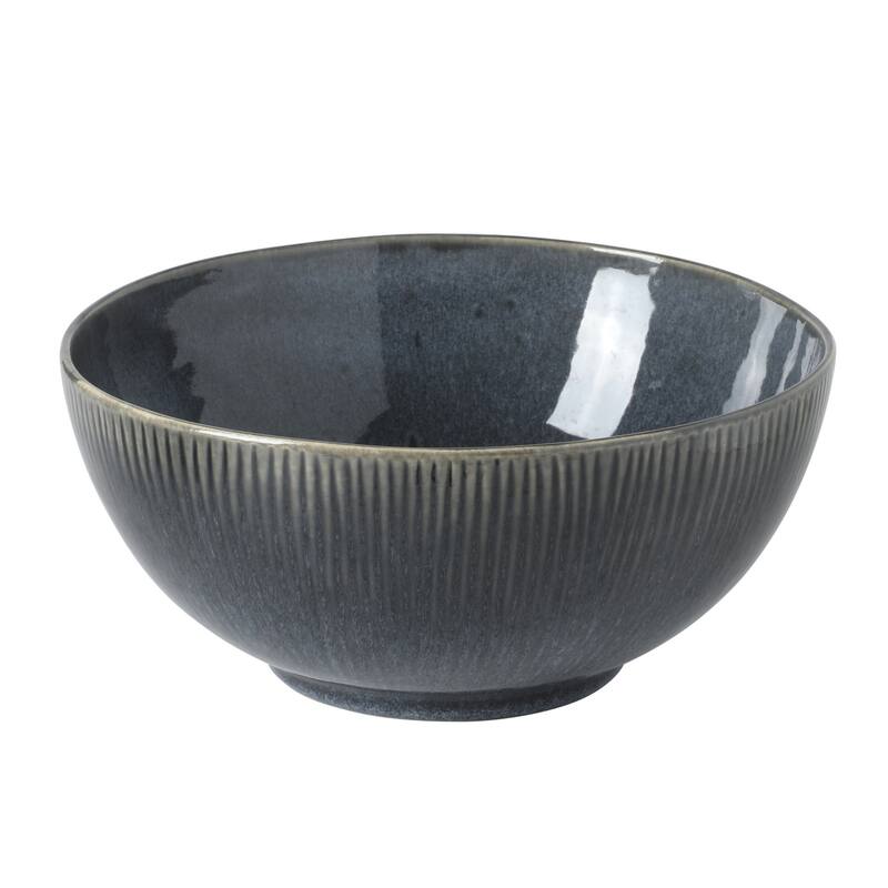 Gibson Elite Sandy Pines 4 Piece Nesting Bowl Set, 4", 5.5", 7" & 9" Round Stoneware Reactive Glaze Finish, Prep & Serving Bowls