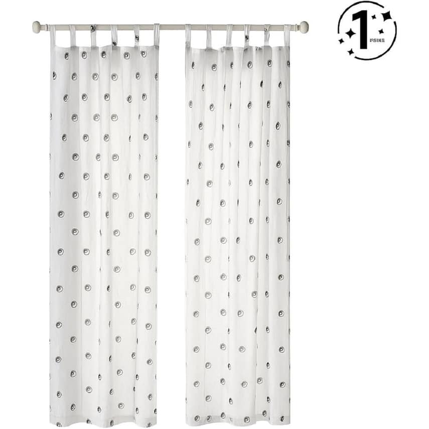Urban Lifestyle Ying Yang Sheer Curtain Panel