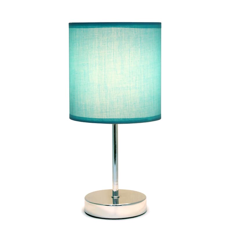 Simple Designs 11.81" Basic Mini Table Lamp with Feit LED Bulb Included - 11.81