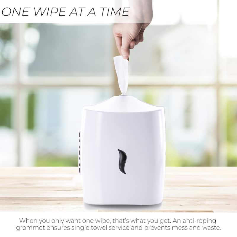 Wipes Dispenser - Wall Mounted - Contemporary Anti-Roping Design - N/A