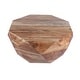 preview thumbnail 5 of 7, Bon 33 Inch Diamond Shape Acacia Wood Coffee Table With Smooth Top, Natural Brown