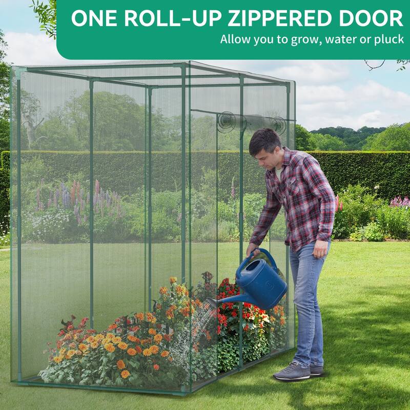 Crop Cages For Garden Plant, Plant Protection Tent With Zippered Door