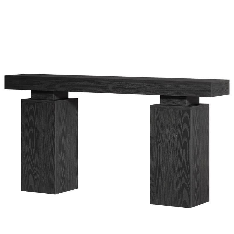 Wooden Console Table, Long Sofa & Entryway Table, Foyer Stand Entry Station for Hallway Living Room Entrance