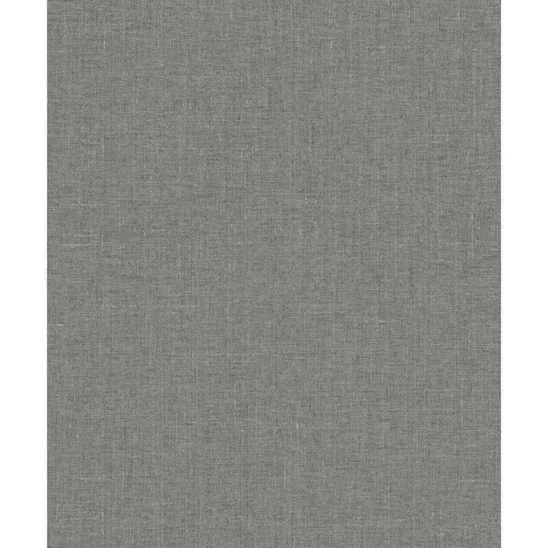 Seabrook Designs Abington Faux Linen Nonwoven Unpasted Wallpaper