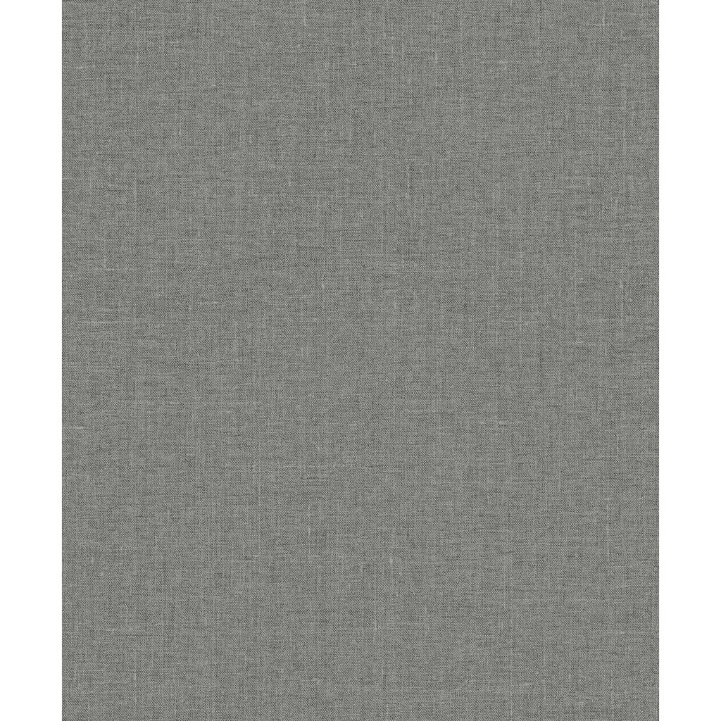 Seabrook Designs Abington Faux Linen Nonwoven Unpasted Wallpaper
