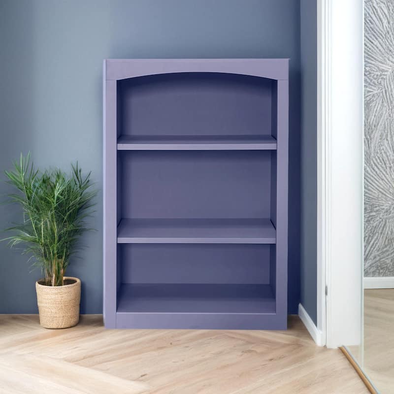 Arch+Haven Unfinished Solid Pine Bookcase - 24x36 Wedgewood Blue