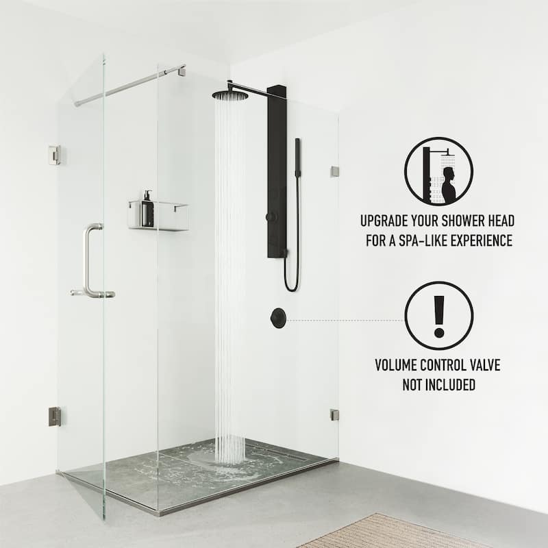 VIGO Gardenia 39" H x 4" W 2-Jet Shower Panel with Round Shower Head