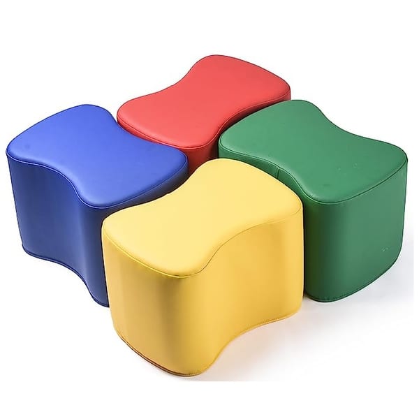 slide 2 of 7, Bintiva Soft Seats, Butterfly Shaped, Set of 4 Assorted