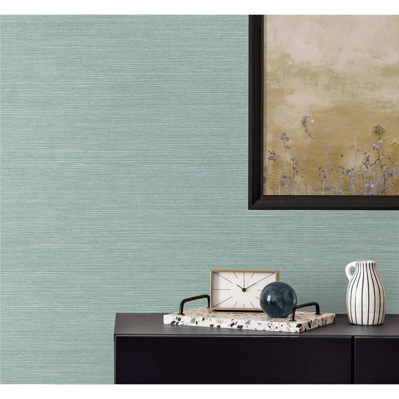Seabrook Designs Seawave Sisal Embossed Vinyl Unpasted Wallpaper
