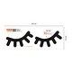 preview thumbnail 7 of 6, Walplus Black Sleepy Eyes Cute Eyelashes Wall Sticker Nursery Decor