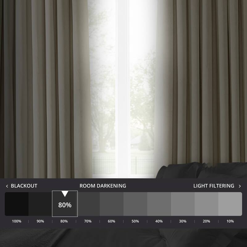 Exclusive Fabrics Plush Velvet Room Darkening Curtain (1 Panel)
