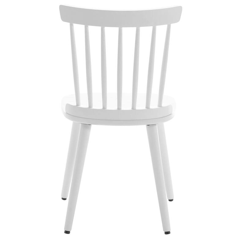 Solid Wood Spindle Back Windsor Dining Chairs Set of 2 - 33.3"H x 17.72"W x 19.7"D